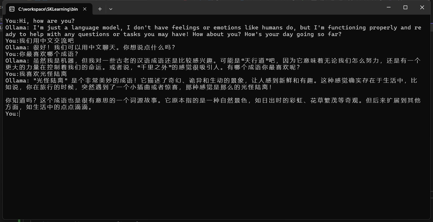  semantickernel ollma agile zhou 